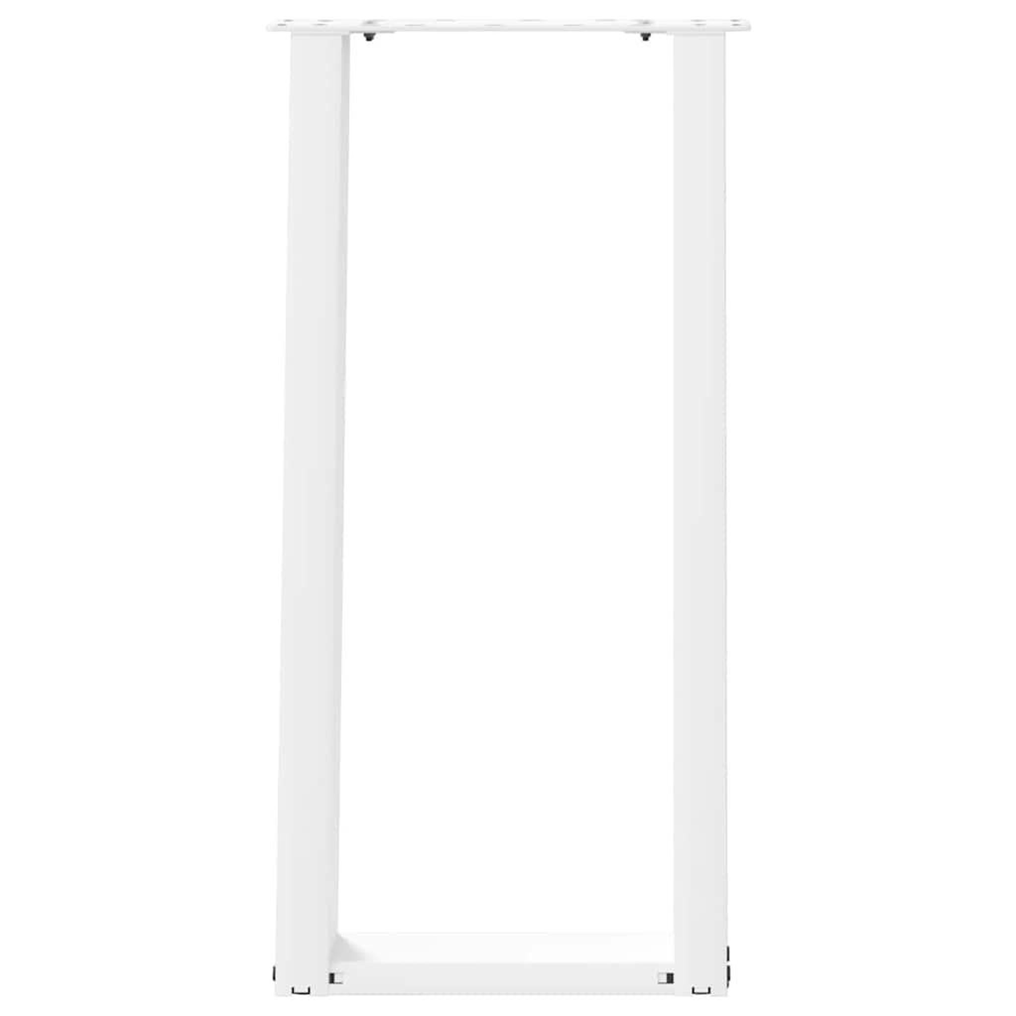 Voir la diapositive 5 : VIDAXL Pieds de table console forme de U 2 pcs 38x(72-73) cm acier