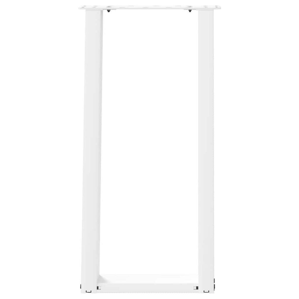 VIDAXL Pieds de table console forme de U 2 pcs 38x(72-73) cm acier