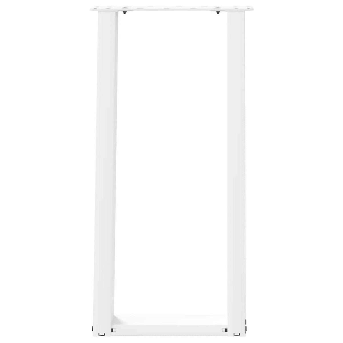 VIDAXL Pieds de table console forme de U 2 pcs 38x(72-73) cm acier