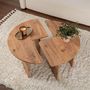 Voir la diapositive 6 : CONCEPT USINE Table basse ronde duo pin atlantique 90cm AZUS