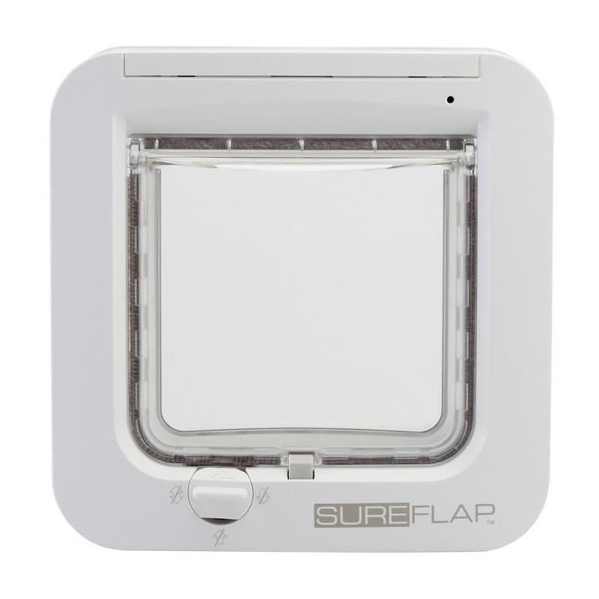 Voir la diapositive 2 : GENERIQUE SUREFLAP Chatiere a puce electronique blanc