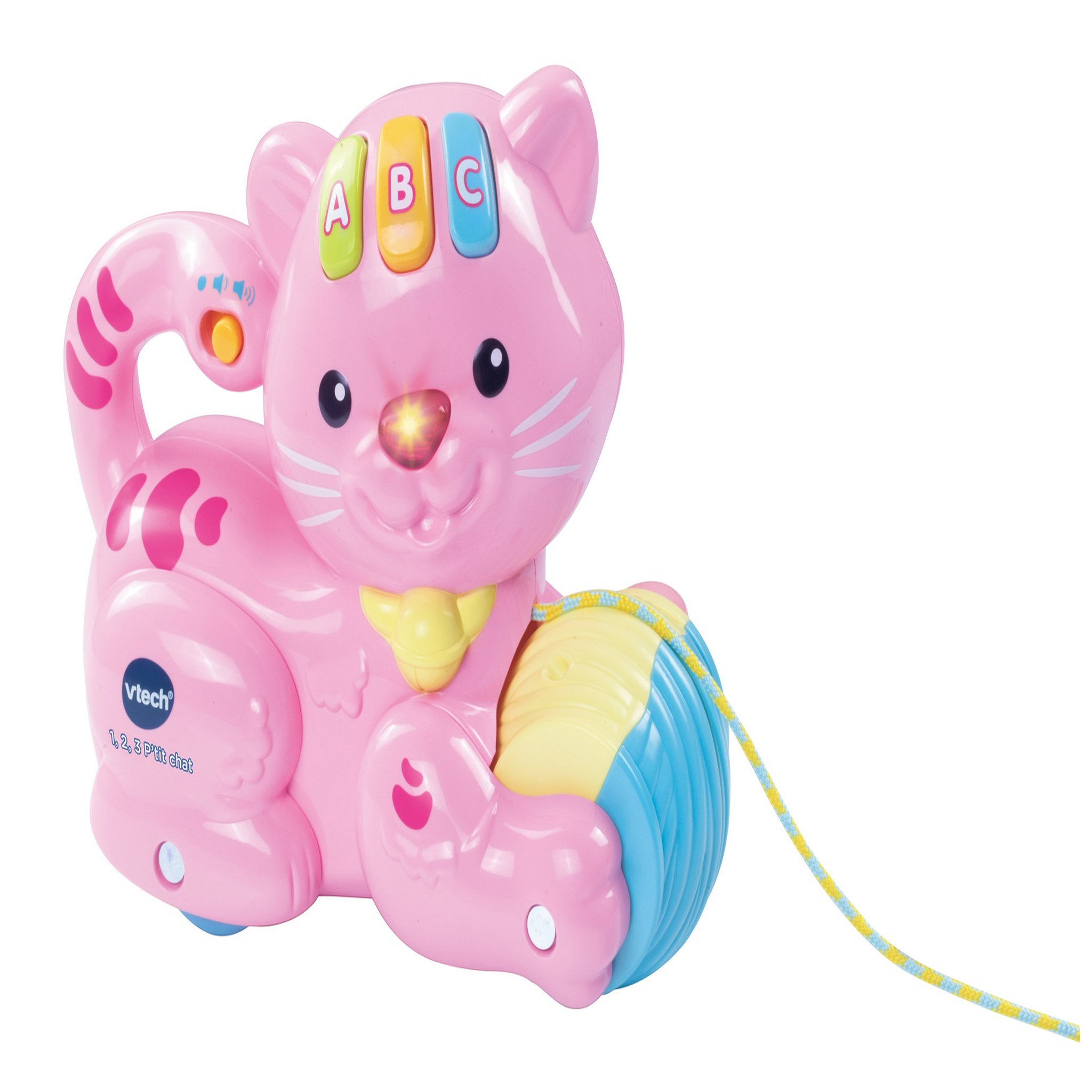 VTECH Jeux interactif - 1, 2, 3 p'tit Chat - Rose