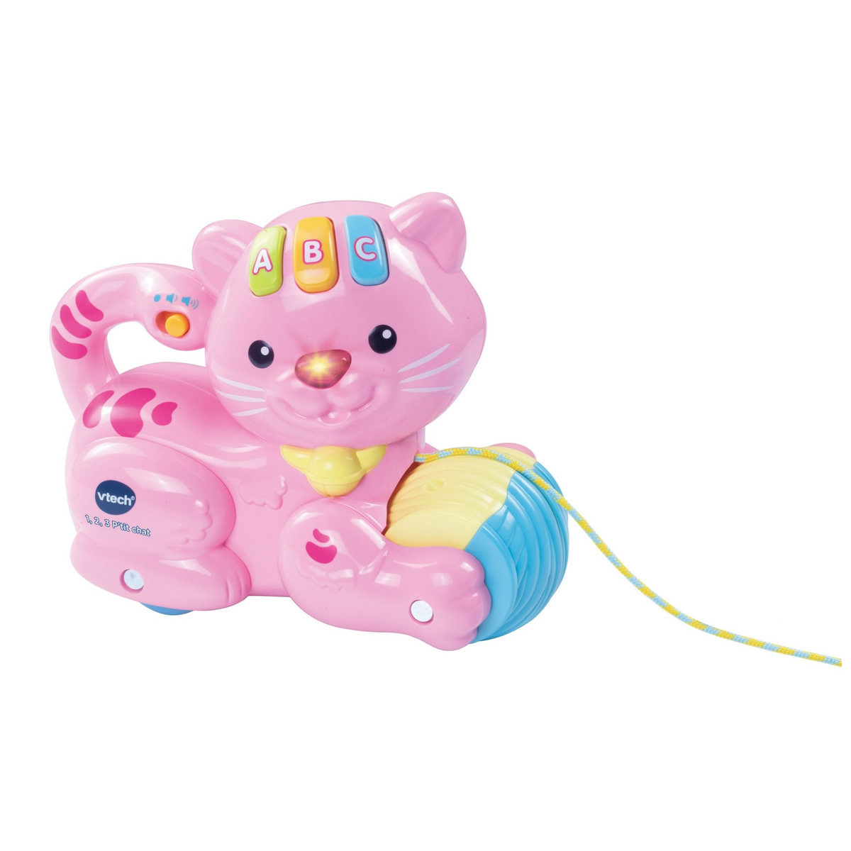 VTECH Jeux interactif - 1, 2, 3 p'tit Chat - Rose