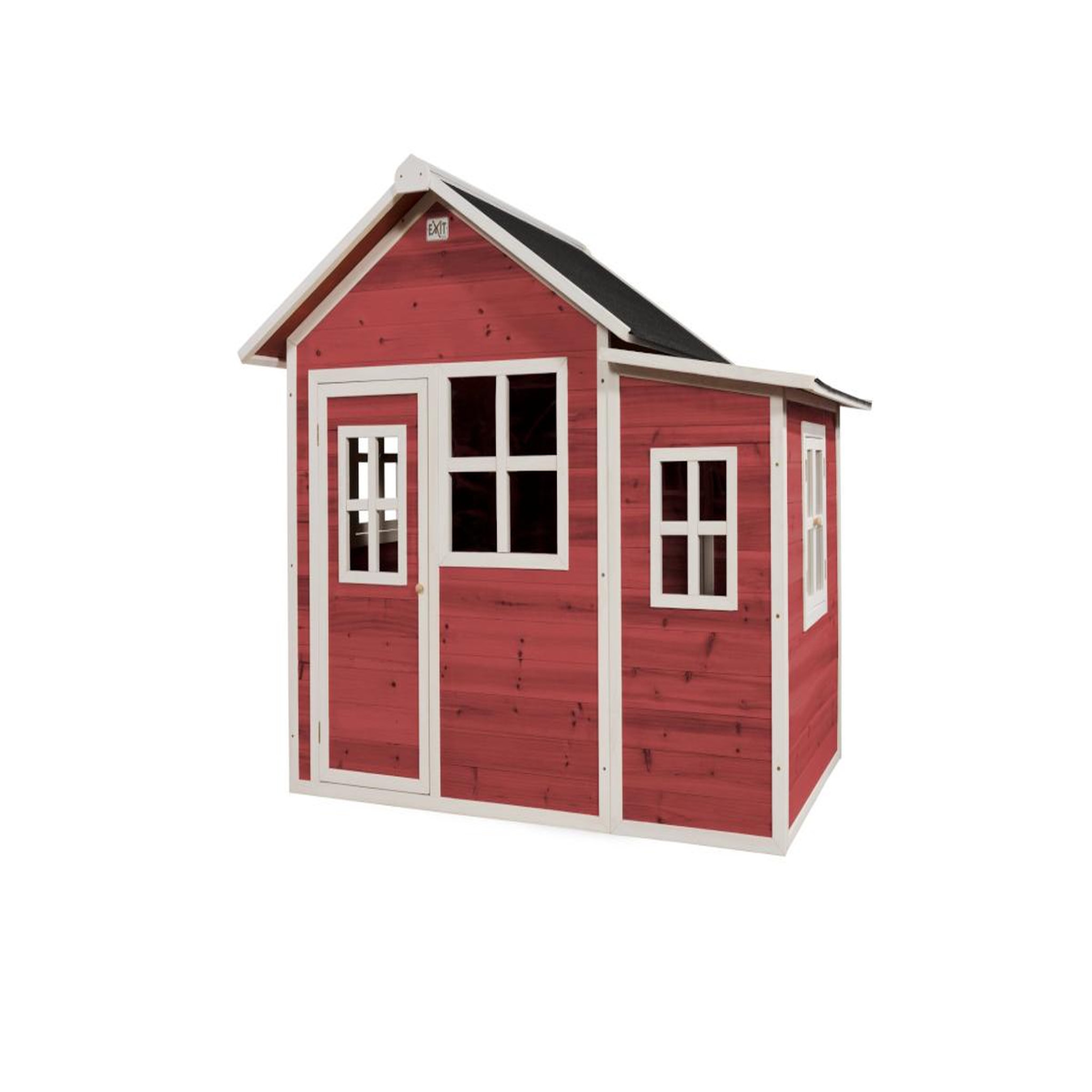 EXIT TOYS Maisonnette en bois pour enfants loft 150 rouge - exit toys