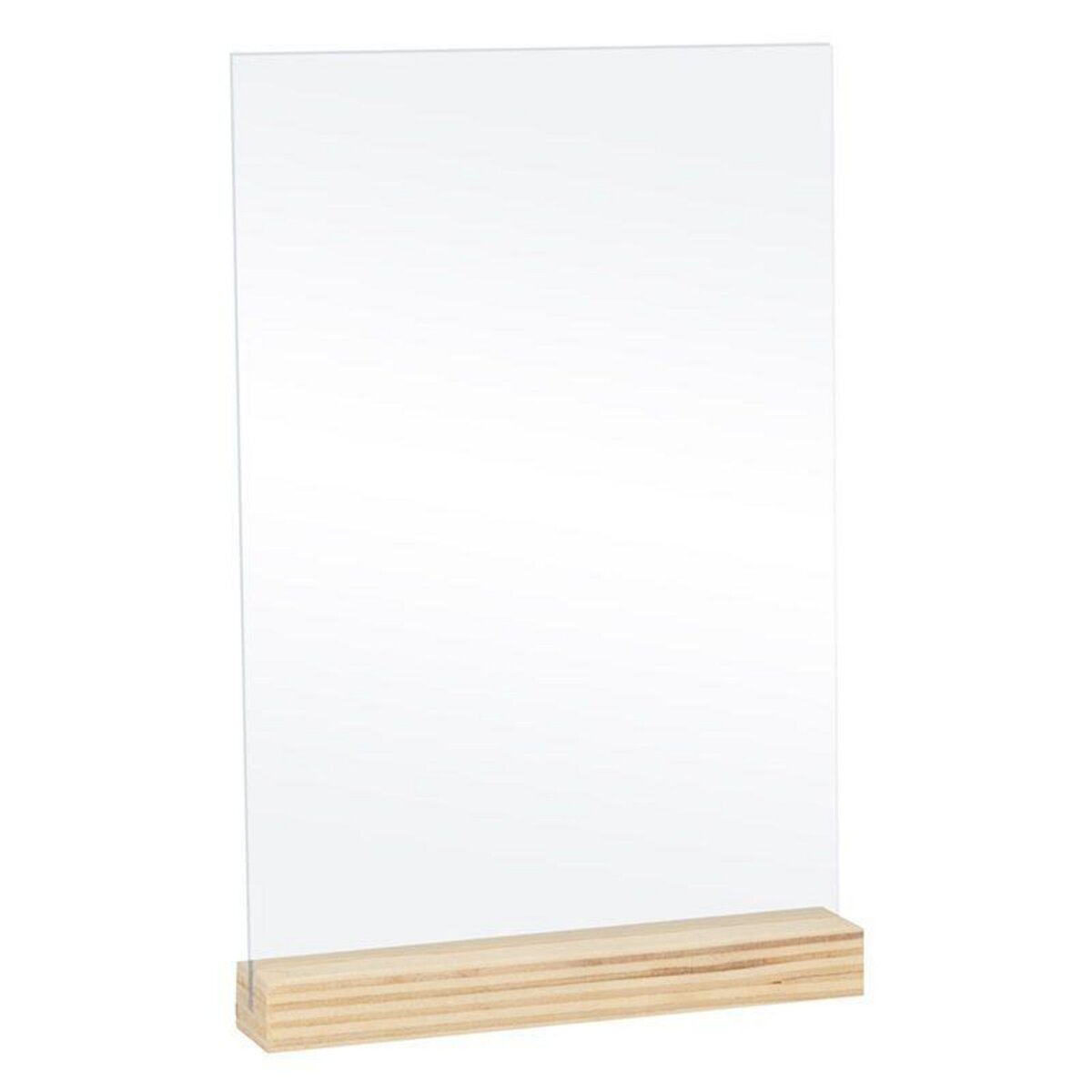 Artemio 5 plaques transparentes en plexiglass 10 x 15 cm + socles