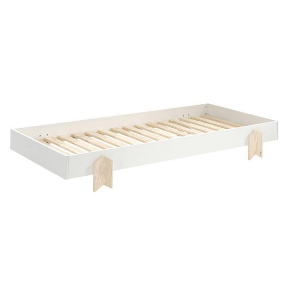 Paris Prix Lit Enfant en Bois  Modulo Arrow II  90x200cm Blanc