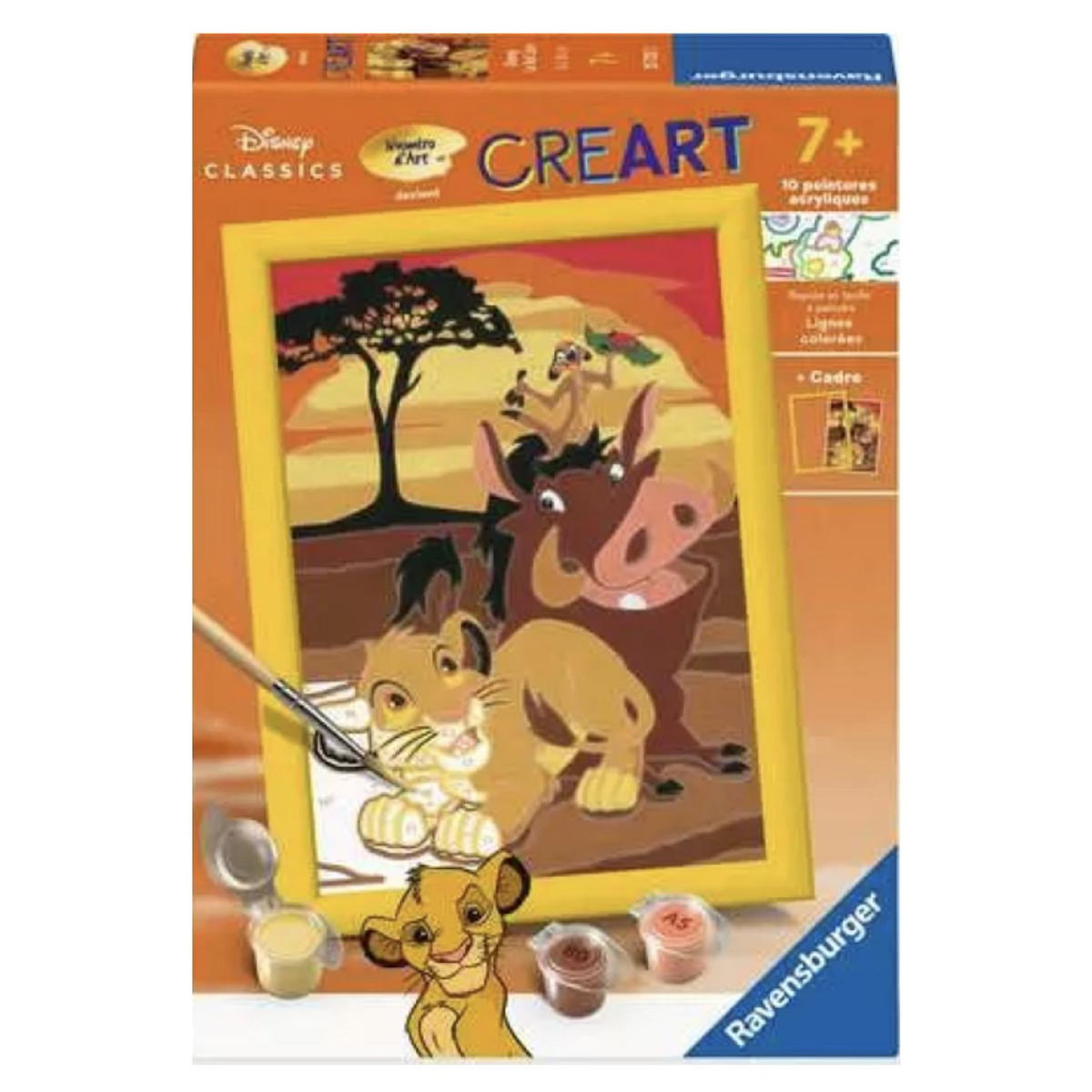 RAVENSBURGER CreArt - Peinture par numéro - Le Roi Lion