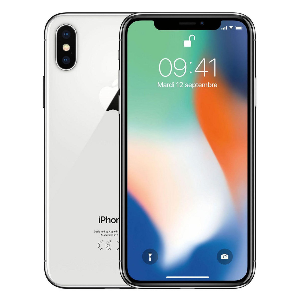 APPLE iPhone X Reconditionné 64 Go - Grade C - Argent