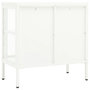 Voir la diapositive 5 : VIDAXL Buffet Blanc 70x35x70 cm Acier et verre