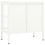 Voir la diapositive 5 : VIDAXL Buffet Blanc 70x35x70 cm Acier et verre