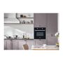 Voir la diapositive 4 : CONTINENTAL EDISON Four encastrable pyrolyse - Chaleur tournante - CONTINENTAL EDISON - CEF65PB - Noir et inox - L59,5 x H59,6 x P 54,68 cm