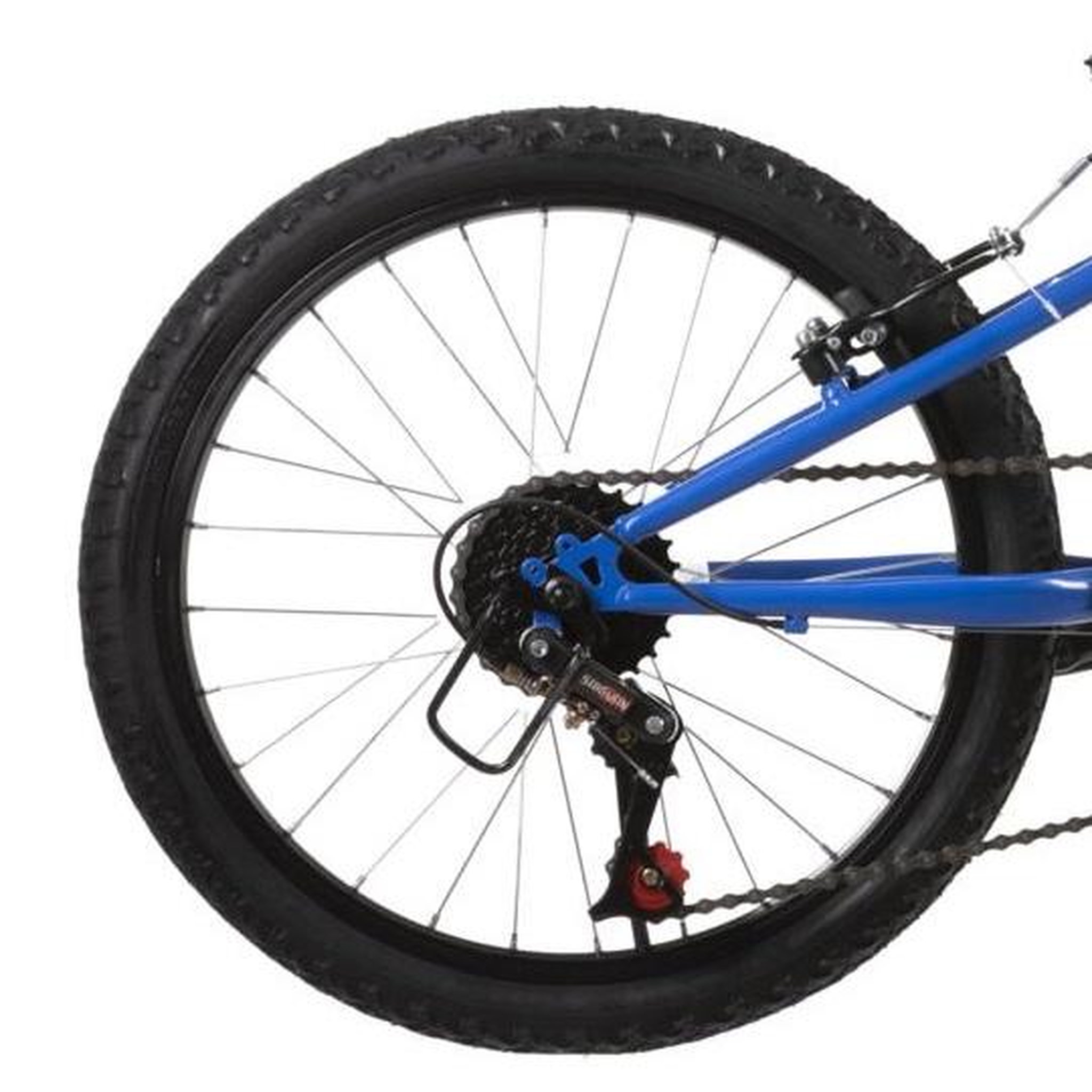 Voir la diapositive 3 : Vélo enfant - VTT 20'' - 6 Vitesses - Fourche télescopique - Poignée tournante - Freins V-Brake - Jantes Aluminium.