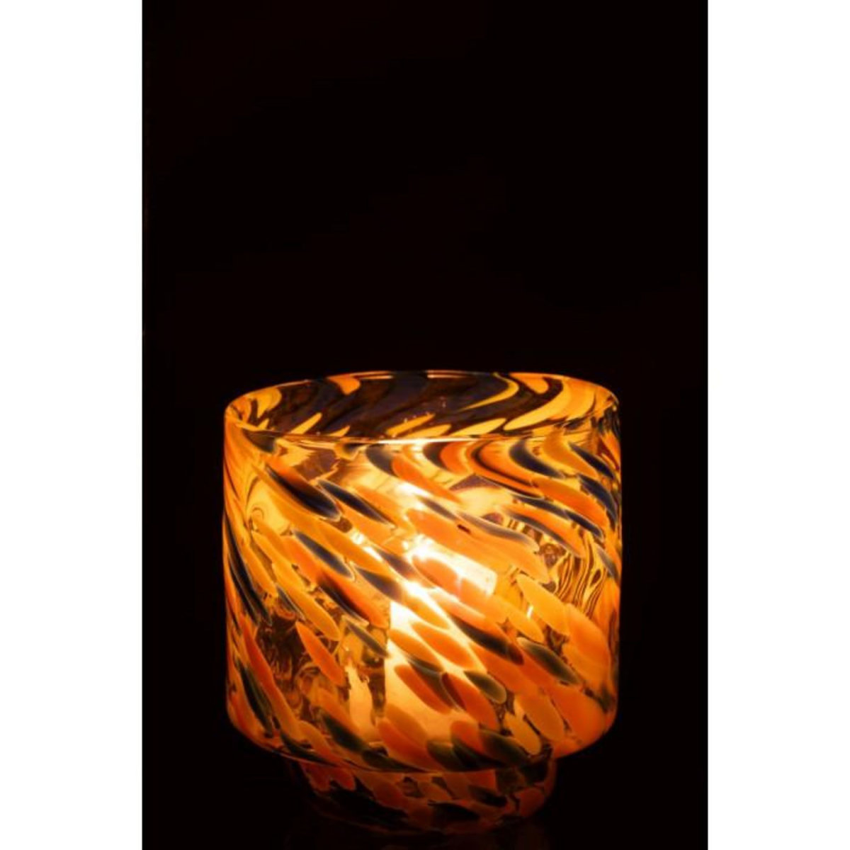 Paris Prix Photophore Vase en Verre  Arun  15cm Multicolore