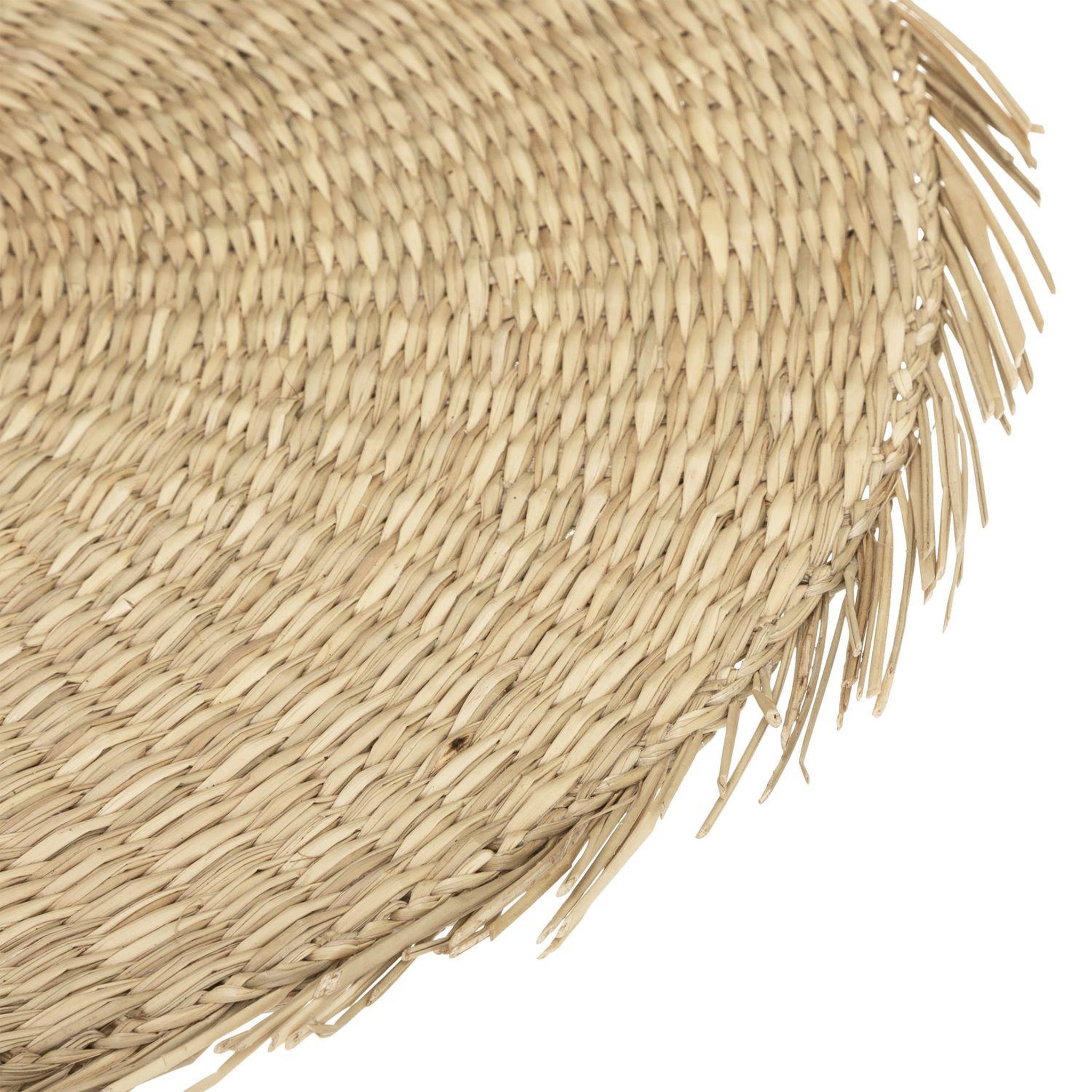 Voir la diapositive 3 : TOILINUX Lot de 6 sets de table cuba - diamètre 38 cm - beige