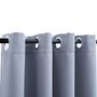 Voir la diapositive 3 : VIDAXL Rideaux occultants avec anneaux en metal 2 pcs Gris 140x175 cm