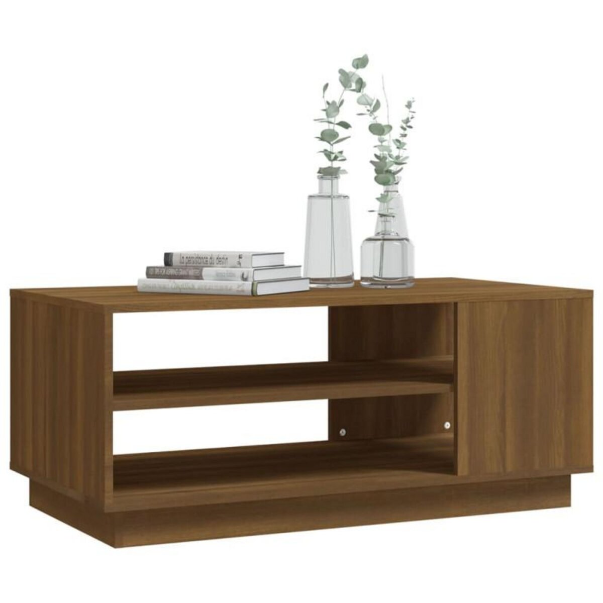 VIDAXL Table basse chêne marron 102x55x43 cm bois d ingénierie