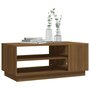 Voir la diapositive 4 : VIDAXL Table basse chêne marron 102x55x43 cm bois d ingénierie