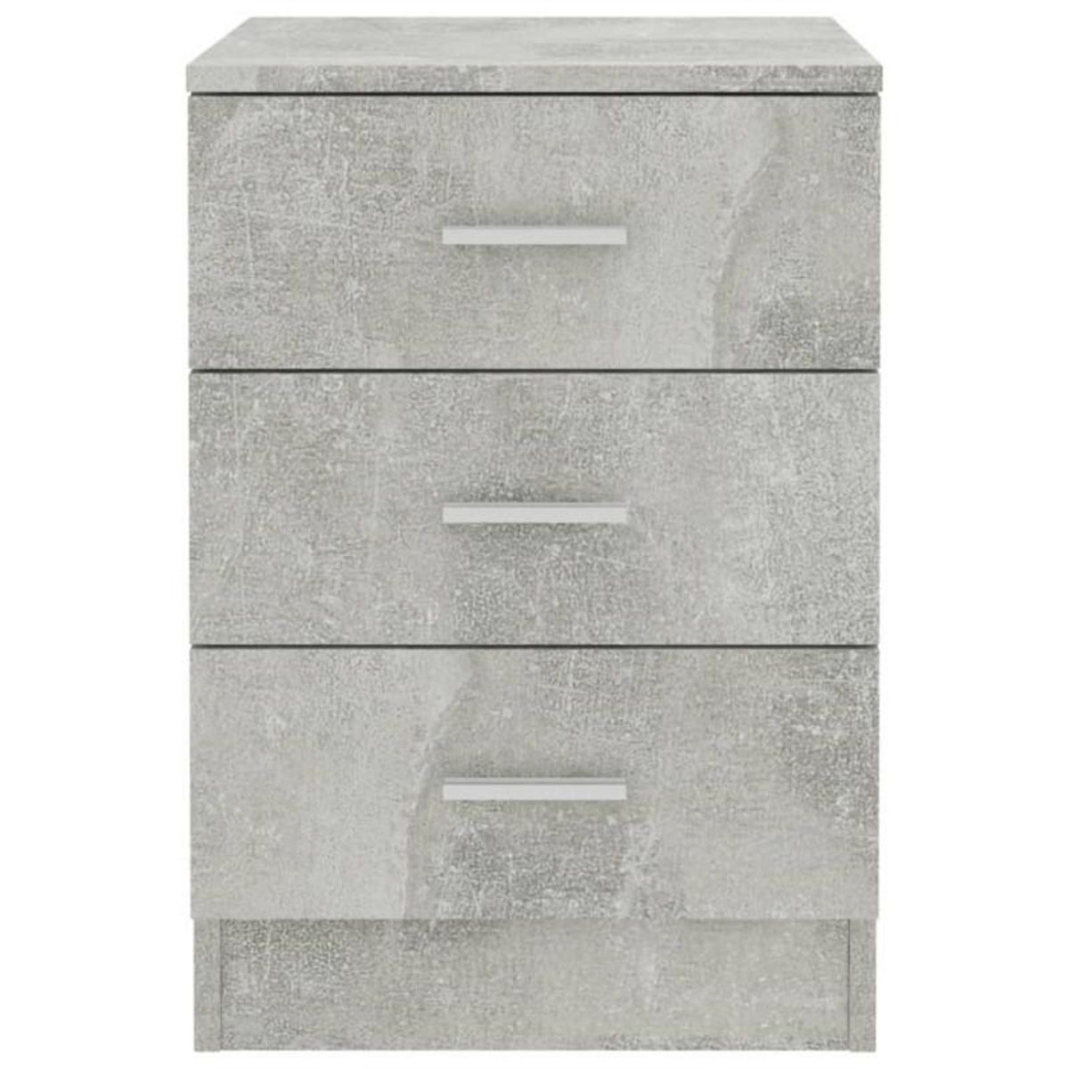 VIDAXL Tables de chevet 2 pcs Gris béton 38x35x56 cm Bois d ingénierie