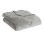 Voir la diapositive 2 : ACTUEL Plaid uni en sherpa en polyester