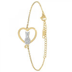 SC BOHEME Bracelet chat par SC Bohème orné de Cristaux scintillants