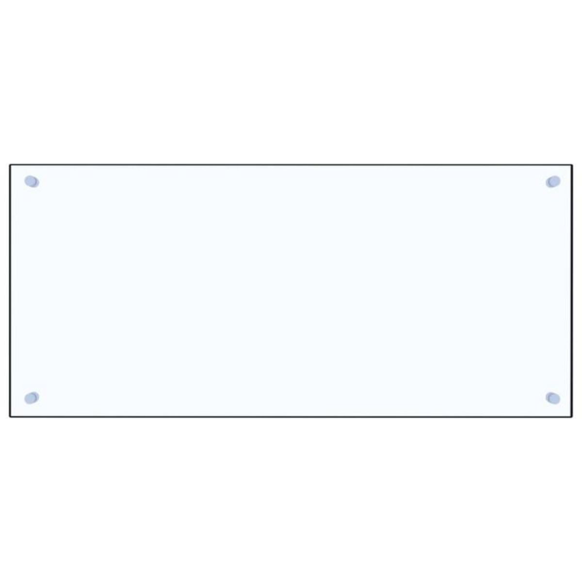 VIDAXL Dosseret de cuisine Transparent 90 x 40 cm Verre trempé