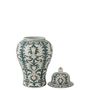 Voir la diapositive 2 : Paris Prix Vase Déco en Verre  Victoria  51cm Vert & Blanc