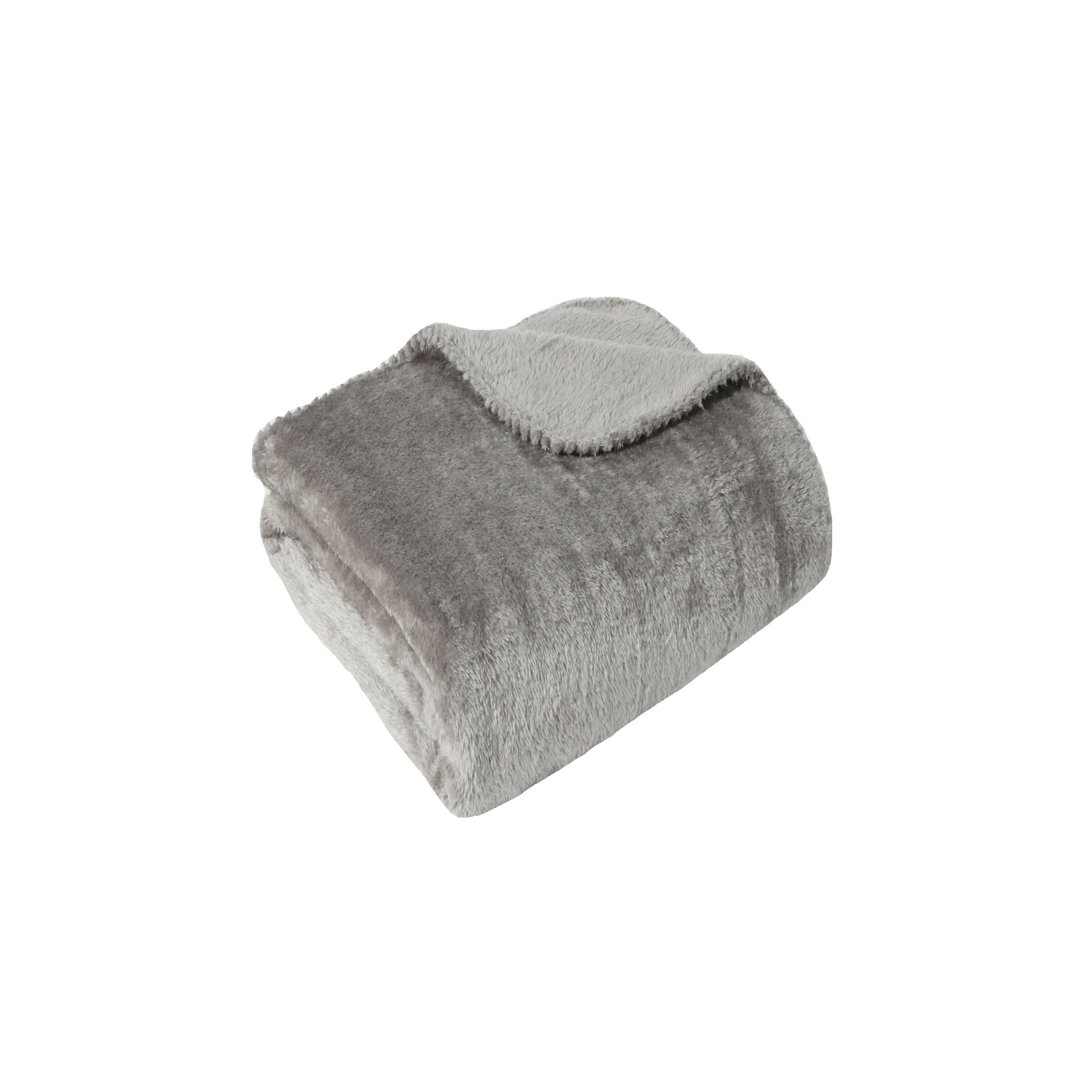Voir la diapositive 2 : Plaid uni sherpa 