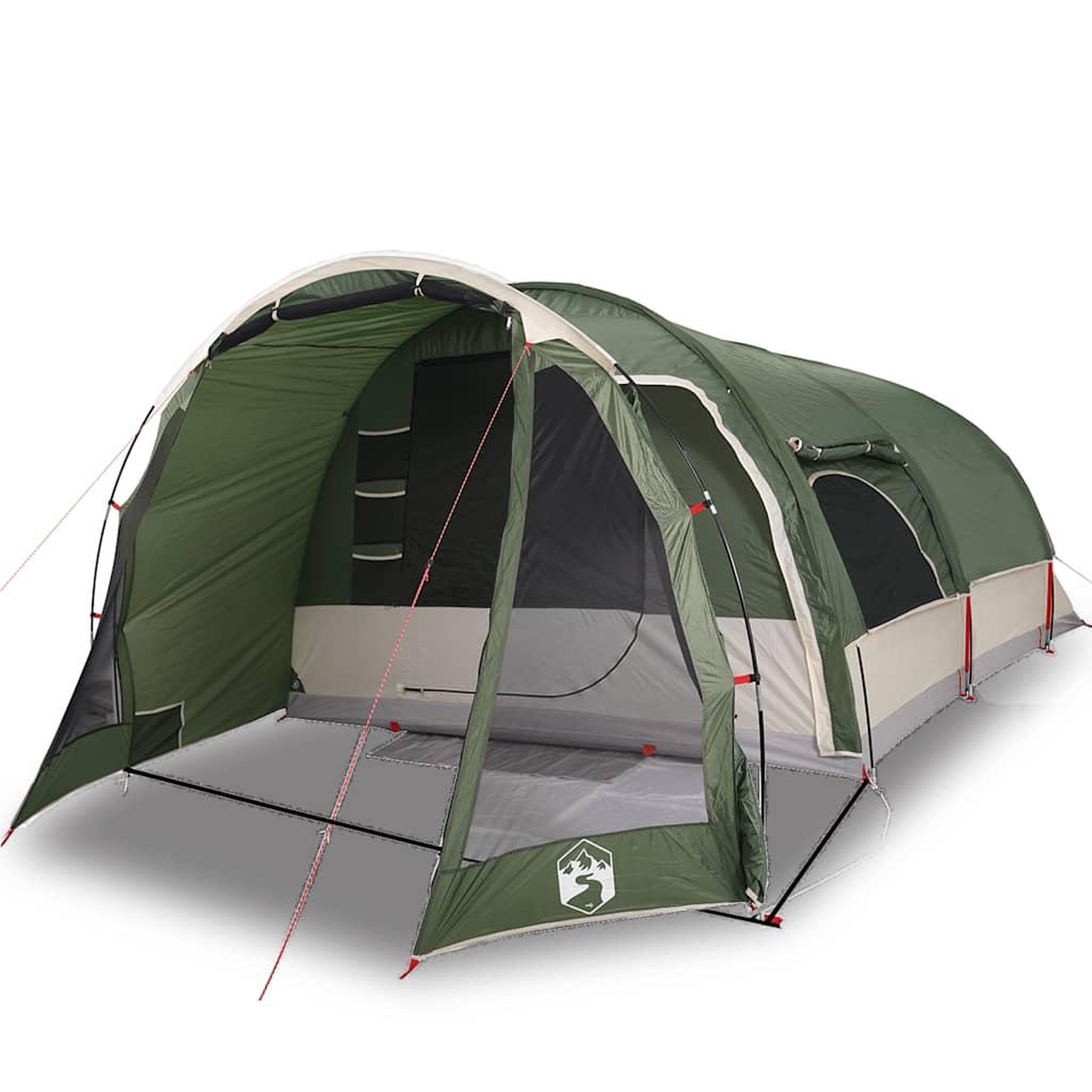 Voir la diapositive 2 : VIDAXL Tente familiale tunnel 8 personnes vert impermeable