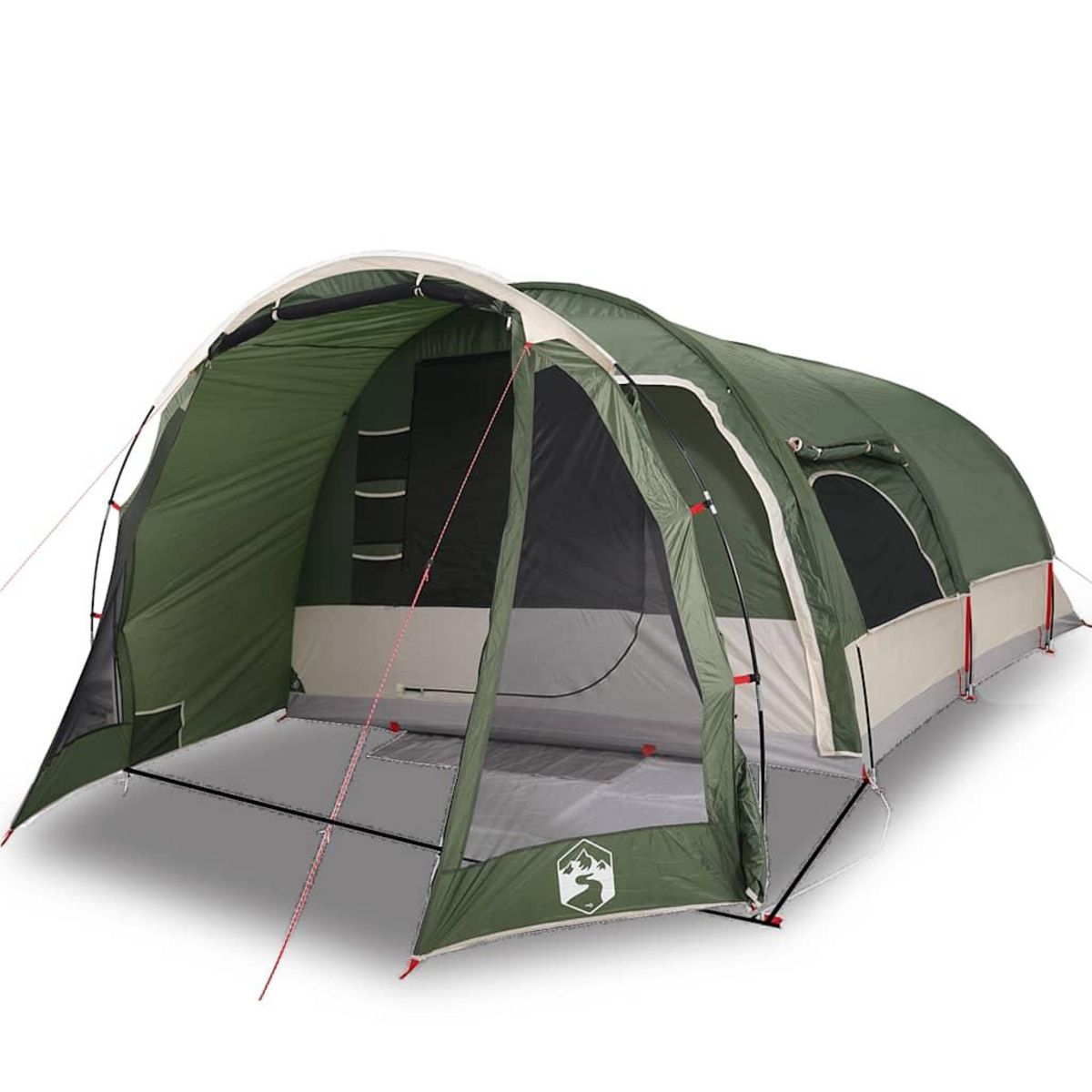 VIDAXL Tente familiale tunnel 8 personnes vert impermeable