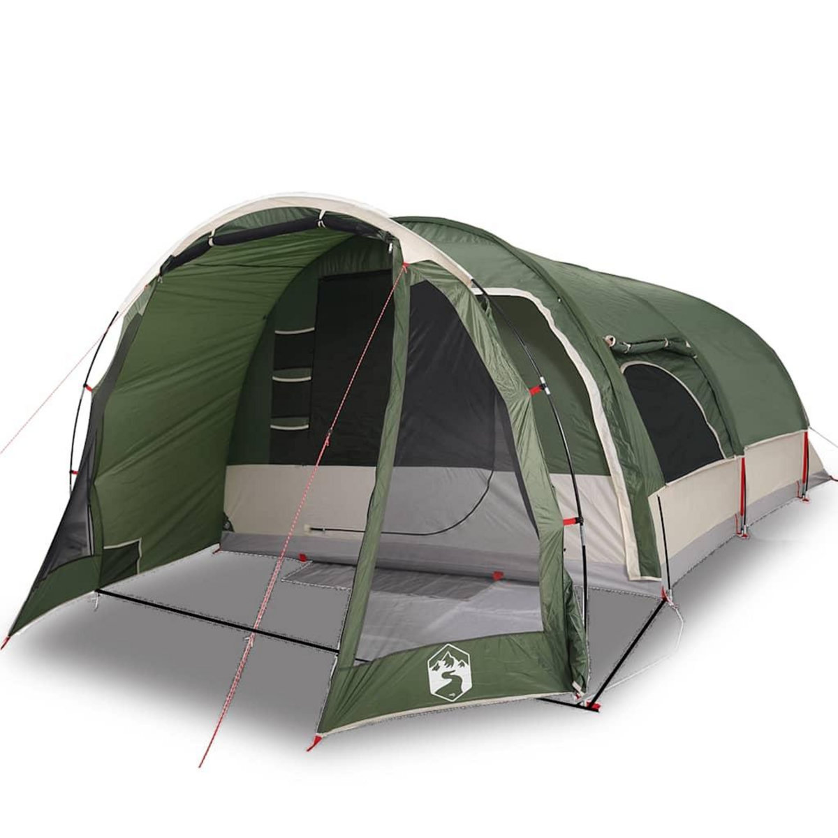 VIDAXL Tente familiale tunnel 8 personnes vert impermeable