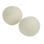Paris Prix Lot de 2 Balles de Séchage  Laine  7cm Blanc