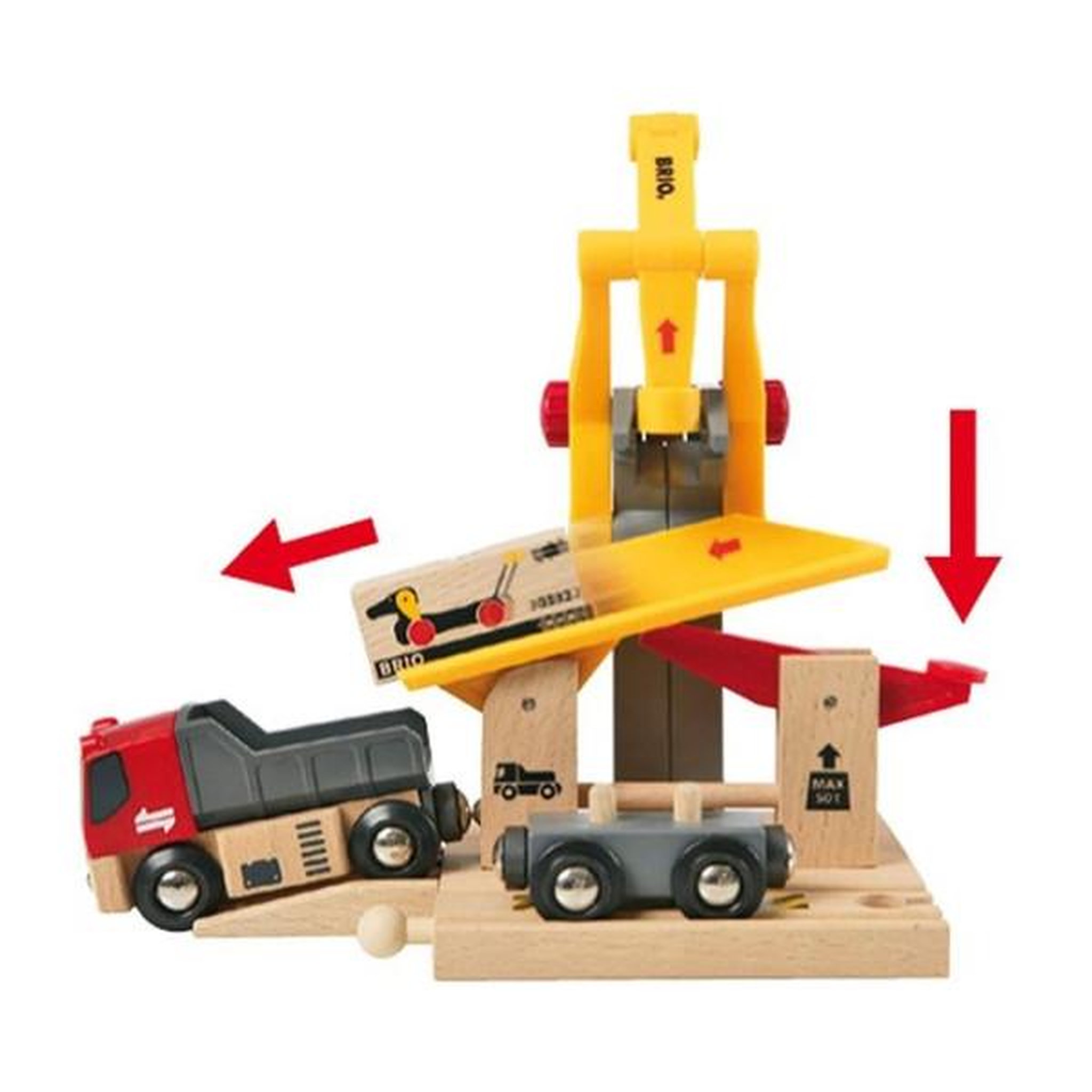 Voir la diapositive 4 : Brio Brio world grue de chargement de marchandises - accessoire pour circuit de train en bois - ravensburger - mixte des 3 ans - 3328