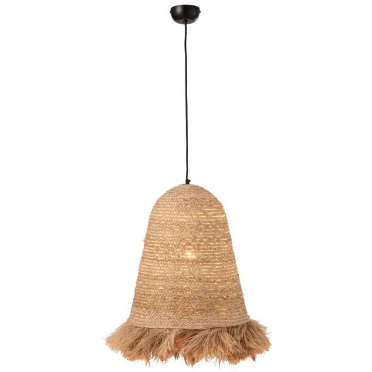 Paris Prix Lampe Suspension Design  Ozie  50cm Naturel