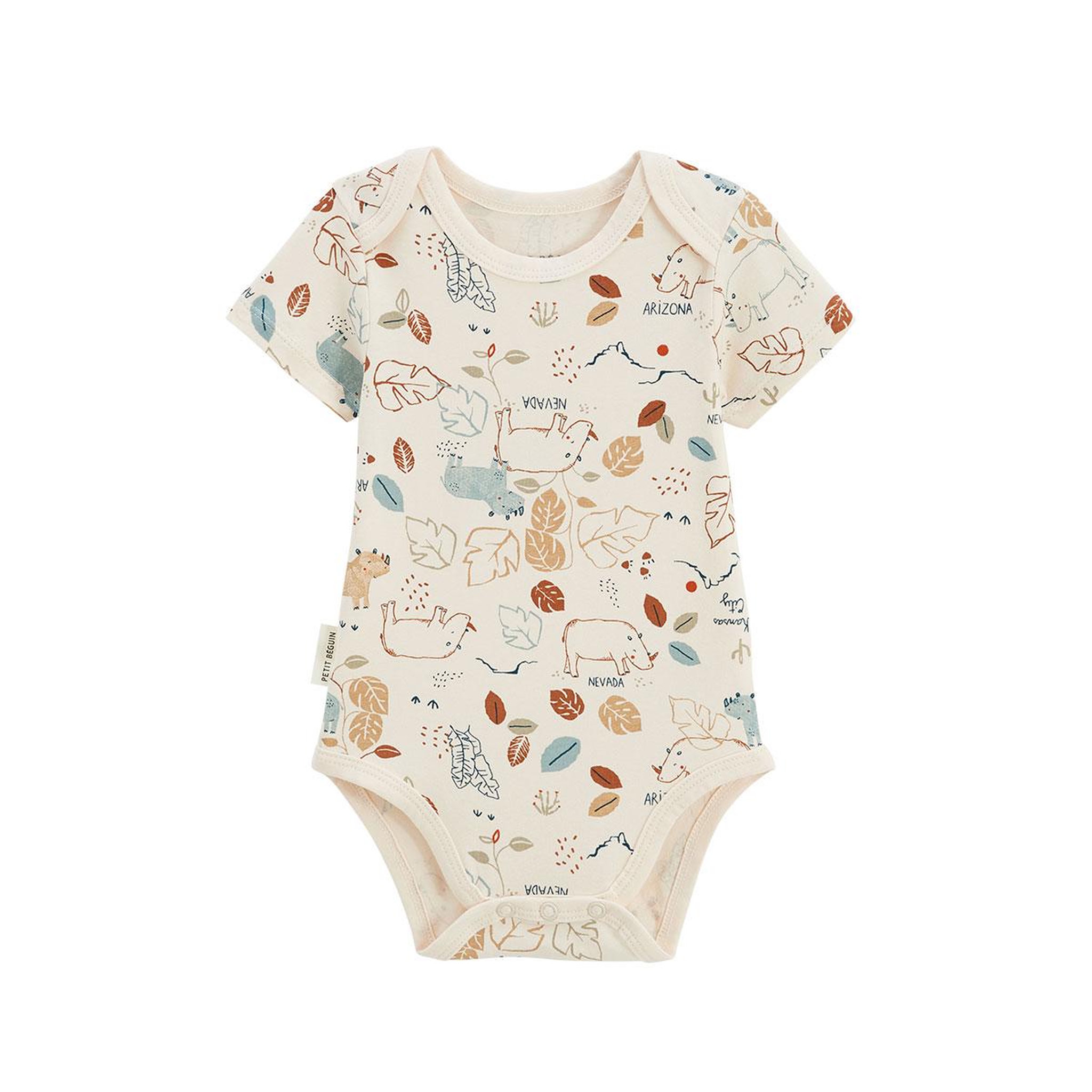 Voir la diapositive 3 : Petit Béguin Lot de 2 bodies bébé manches courtes kansas city