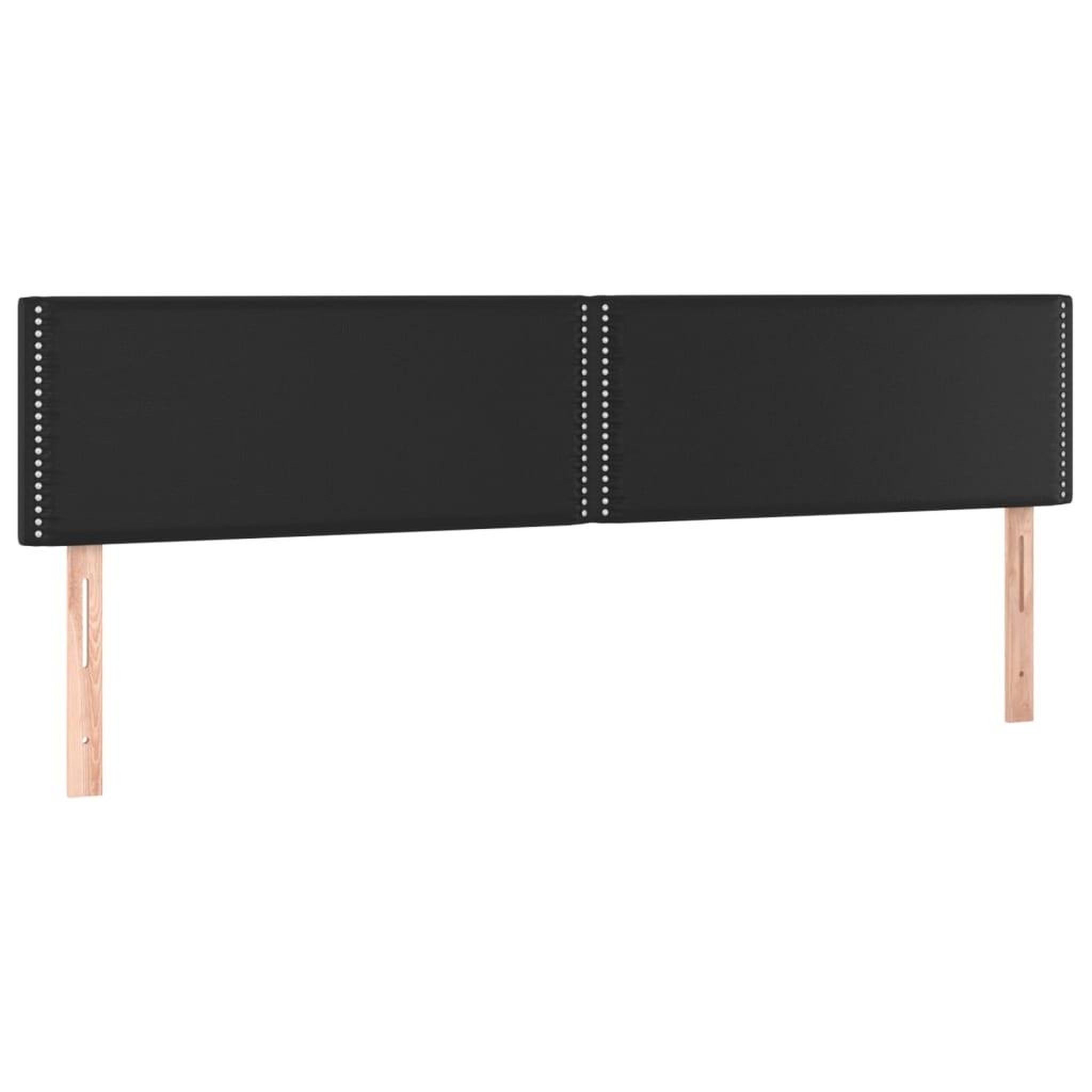 Voir la diapositive 4 : VIDAXL Tete de lit a LED Noir 160x5x78/88 cm Similicuir