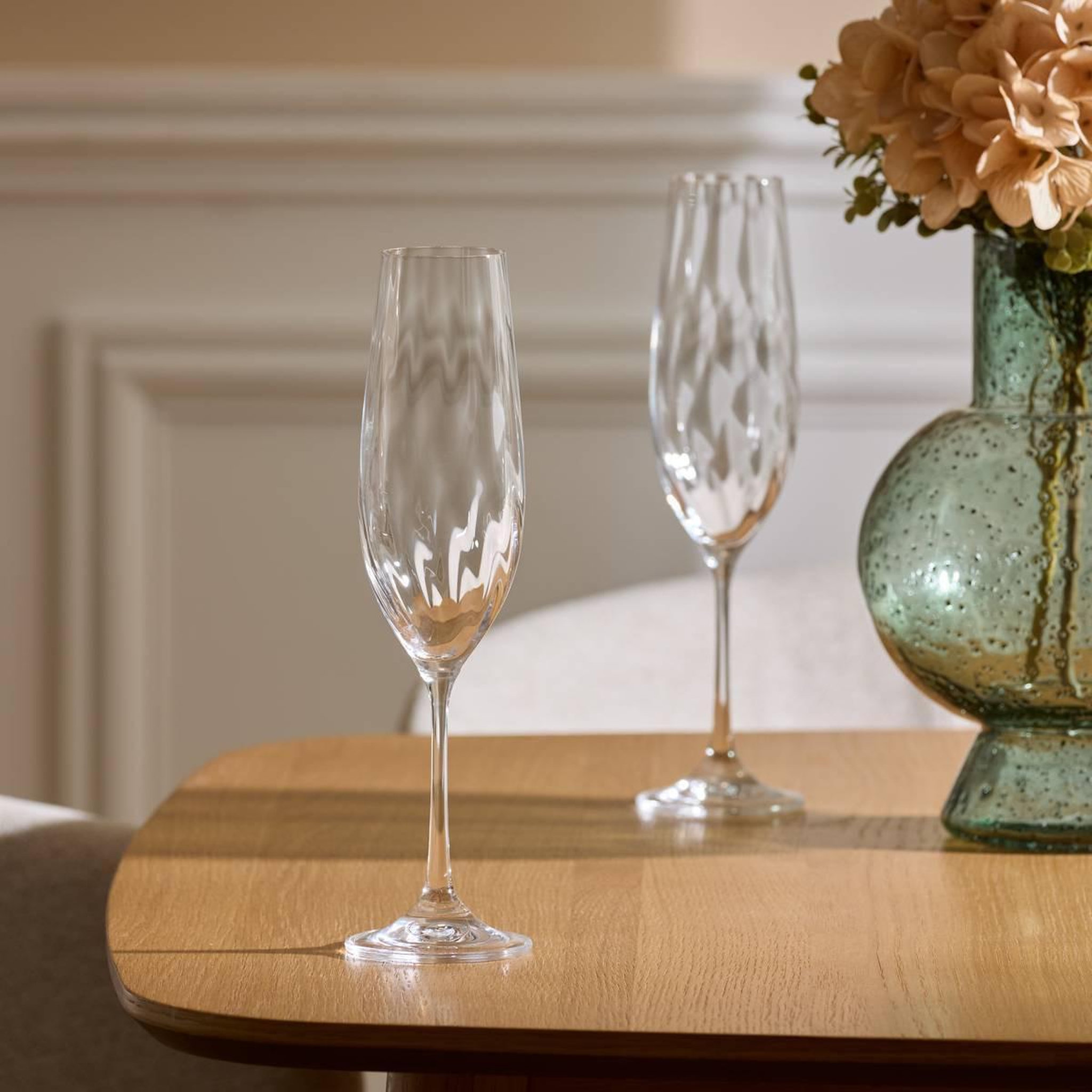 Voir la diapositive 3 : SECRET DE GOURMET Lot de 6 flûtes à champagne  neva  26cl transparent