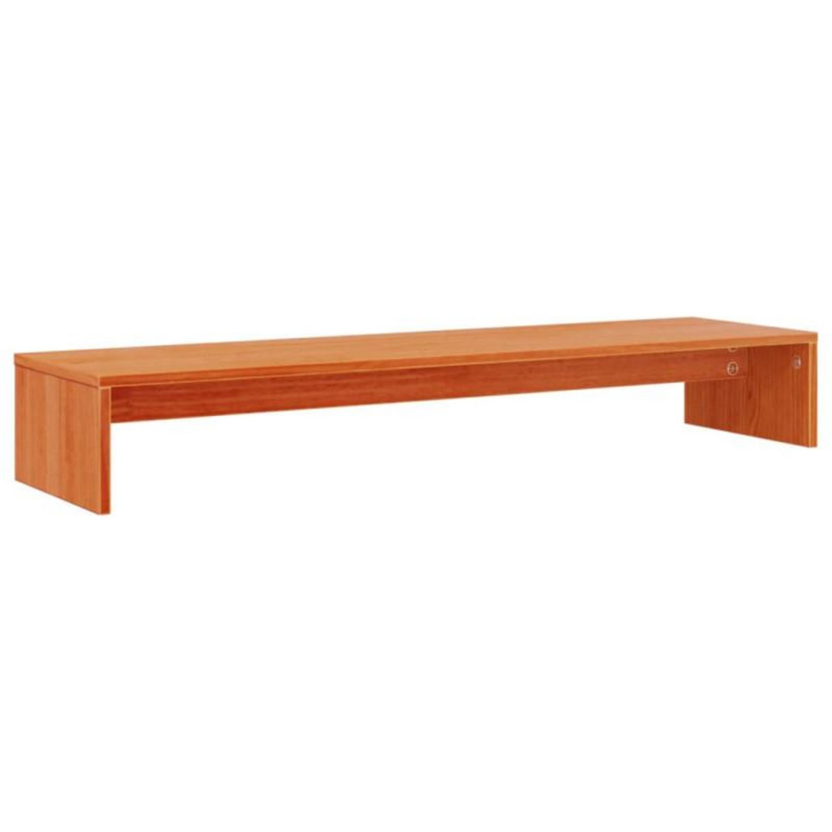 VIDAXL Support de moniteur marron miel 100x27x15 cm bois de pin solide