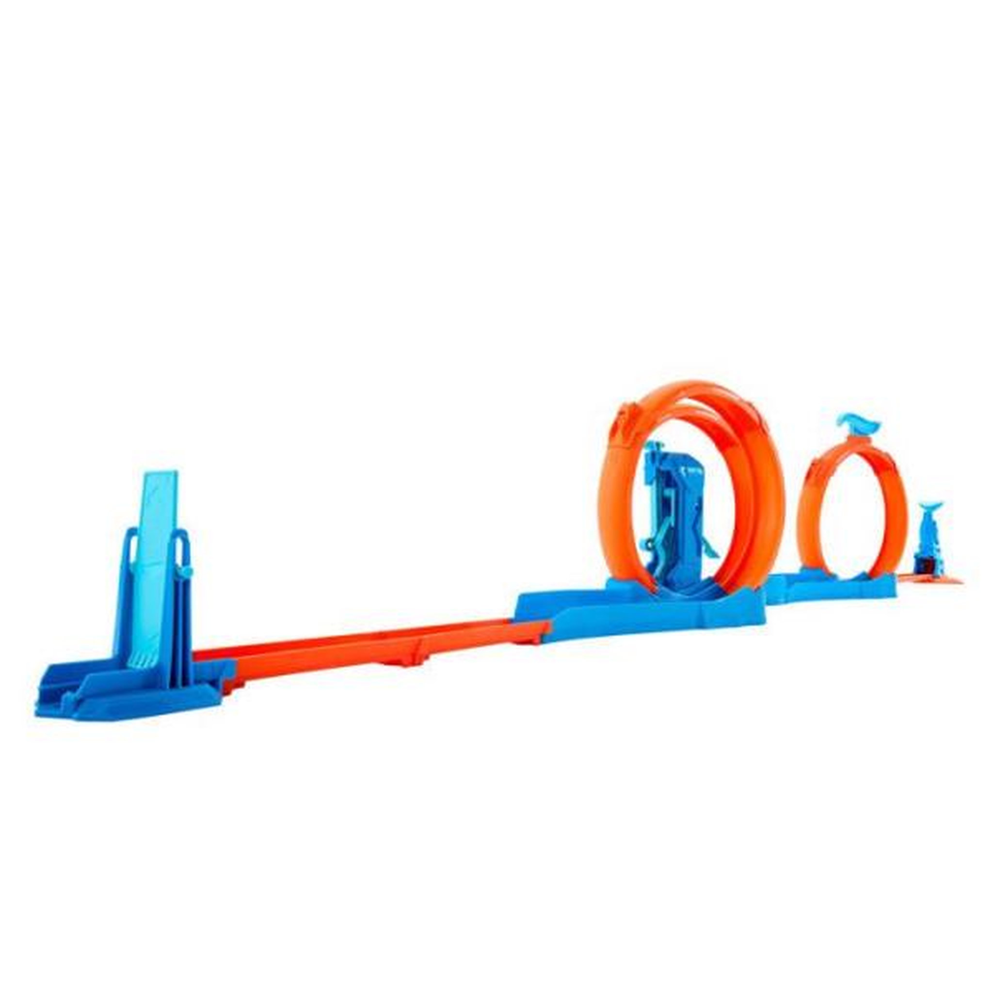 Voir la diapositive 2 : Hot Wheels Circuit de bille hot wheels créateur de circuits : une frénésie de triples boucles
