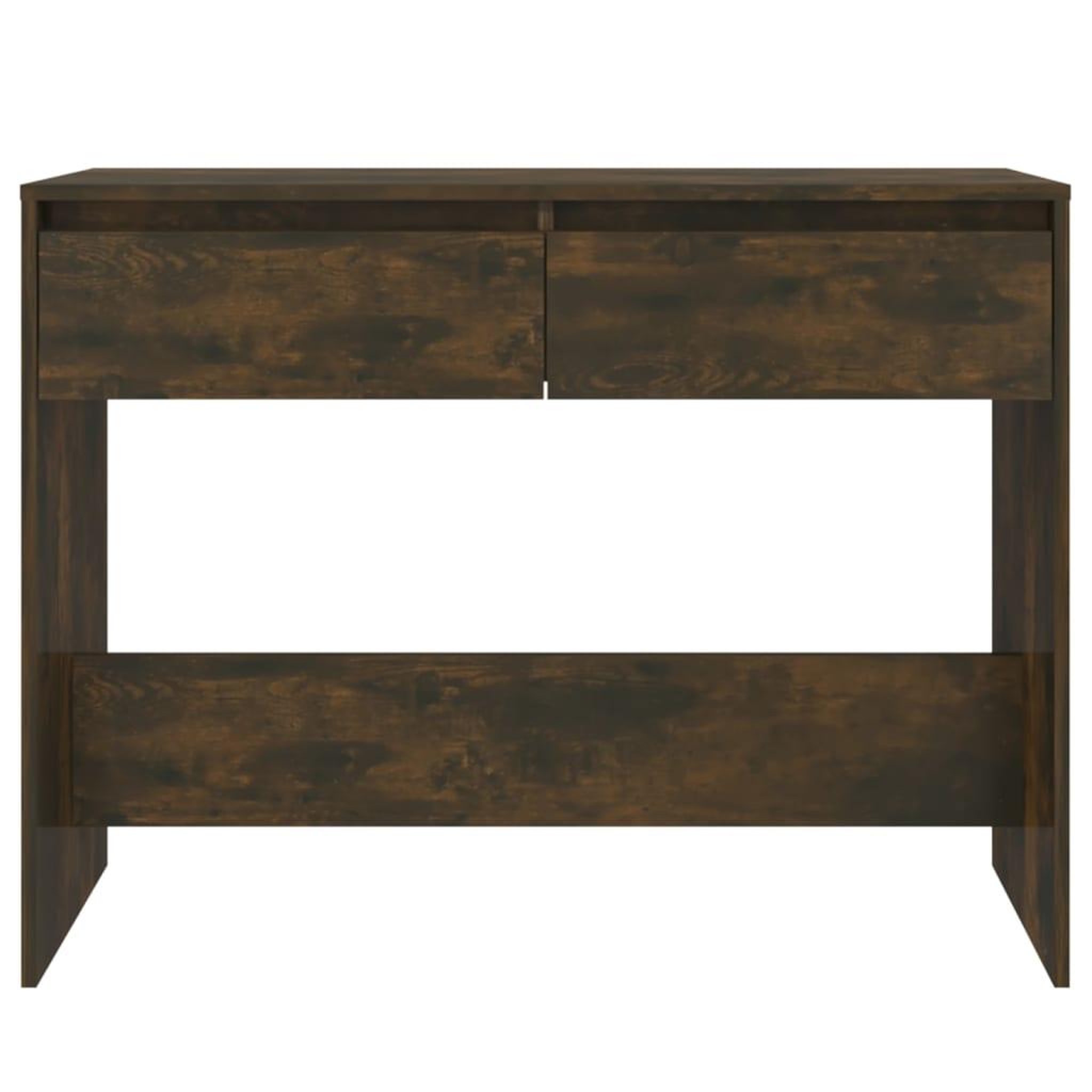 Voir la diapositive 5 : VIDAXL Table console chene fume 100x35x76,5 cm bois d'ingenierie