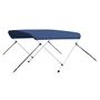 Voir la diapositive 2 : VIDAXL Auvent bimini a 2 arceaux Bleu marine 150x120x110 cm