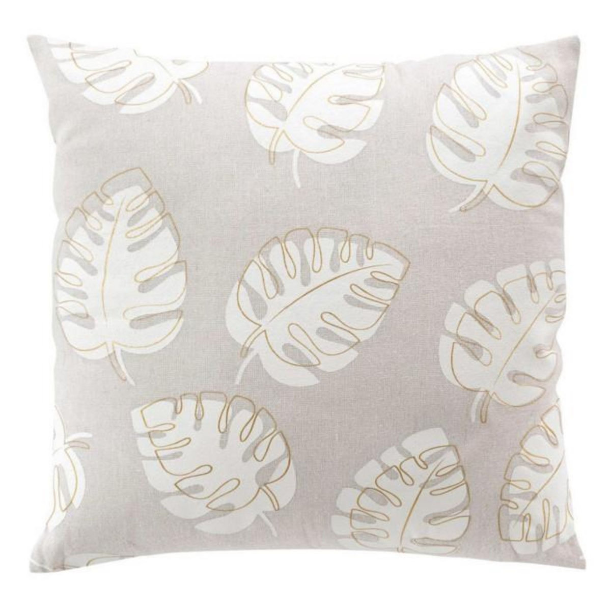 Paris Prix Coussin Déco Imprimé  Evasion  45x45cm Beige