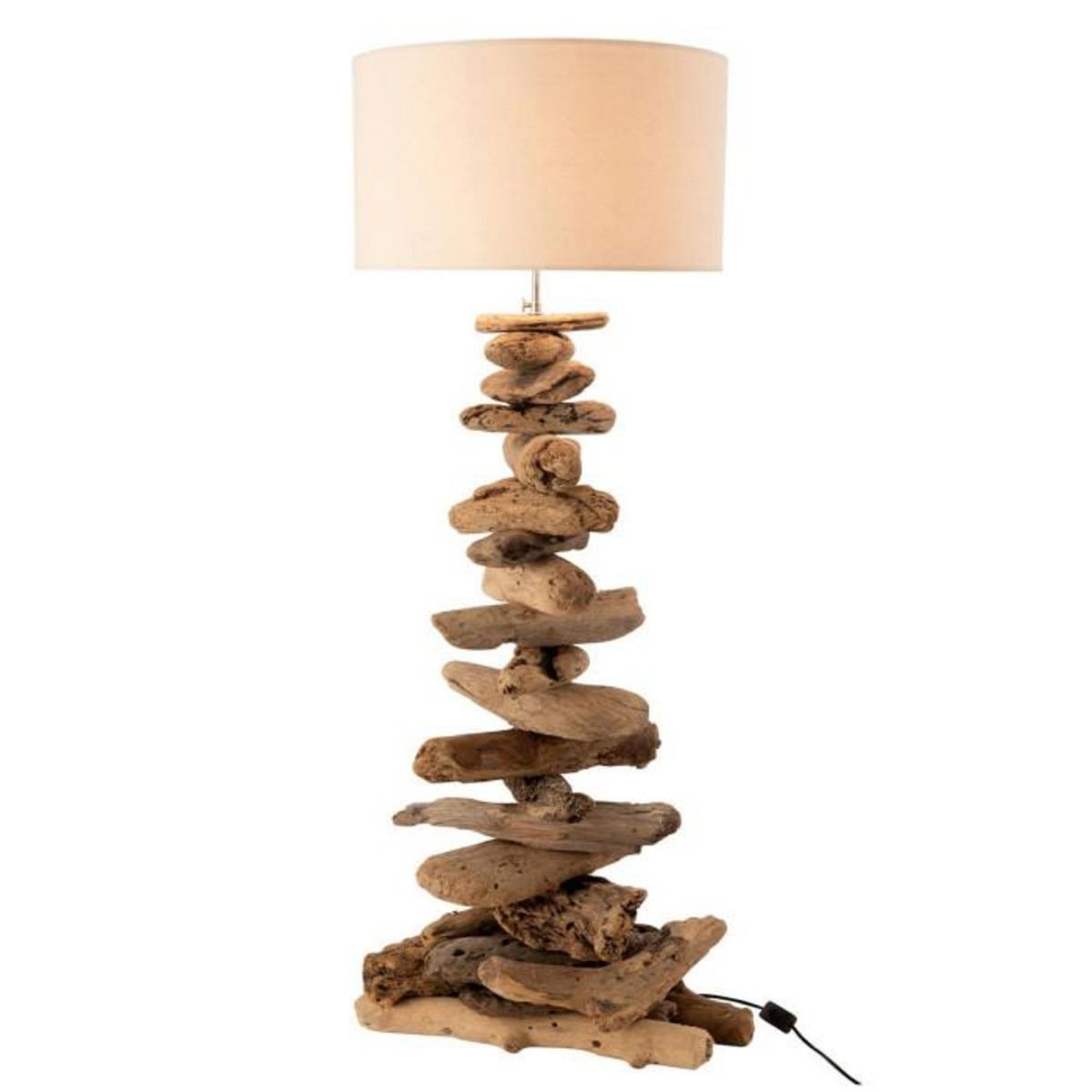 Paris Prix Lampe à Poser Design  Bois Flotté  90cm Naturel