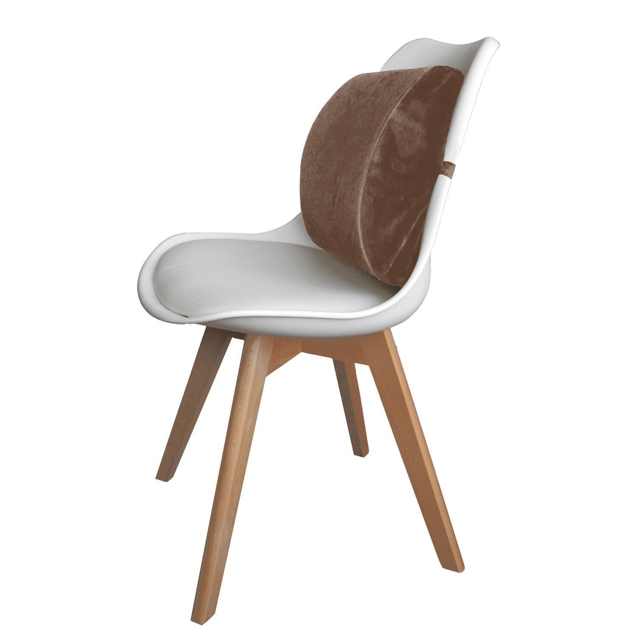 Voir la diapositive 2 : SENSLY Coussin à mémoire de forme ajustable pour le dos - marron