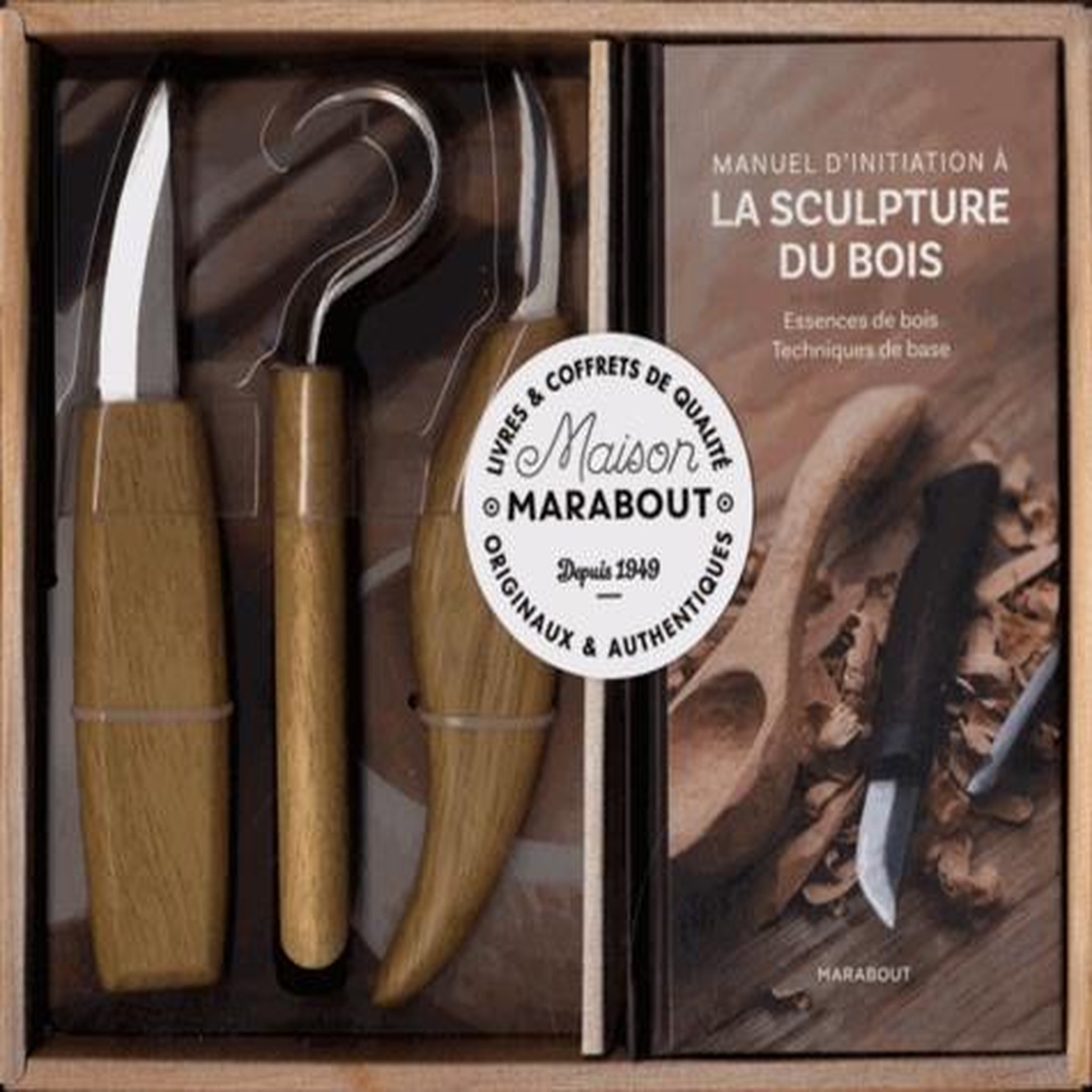 SCULPTEZ VOTRE CUILLERE EN BOIS. AVEC 2 COUTEAUX A CISER ET 1 COUTEAU EVIDOIR, Law Ben
