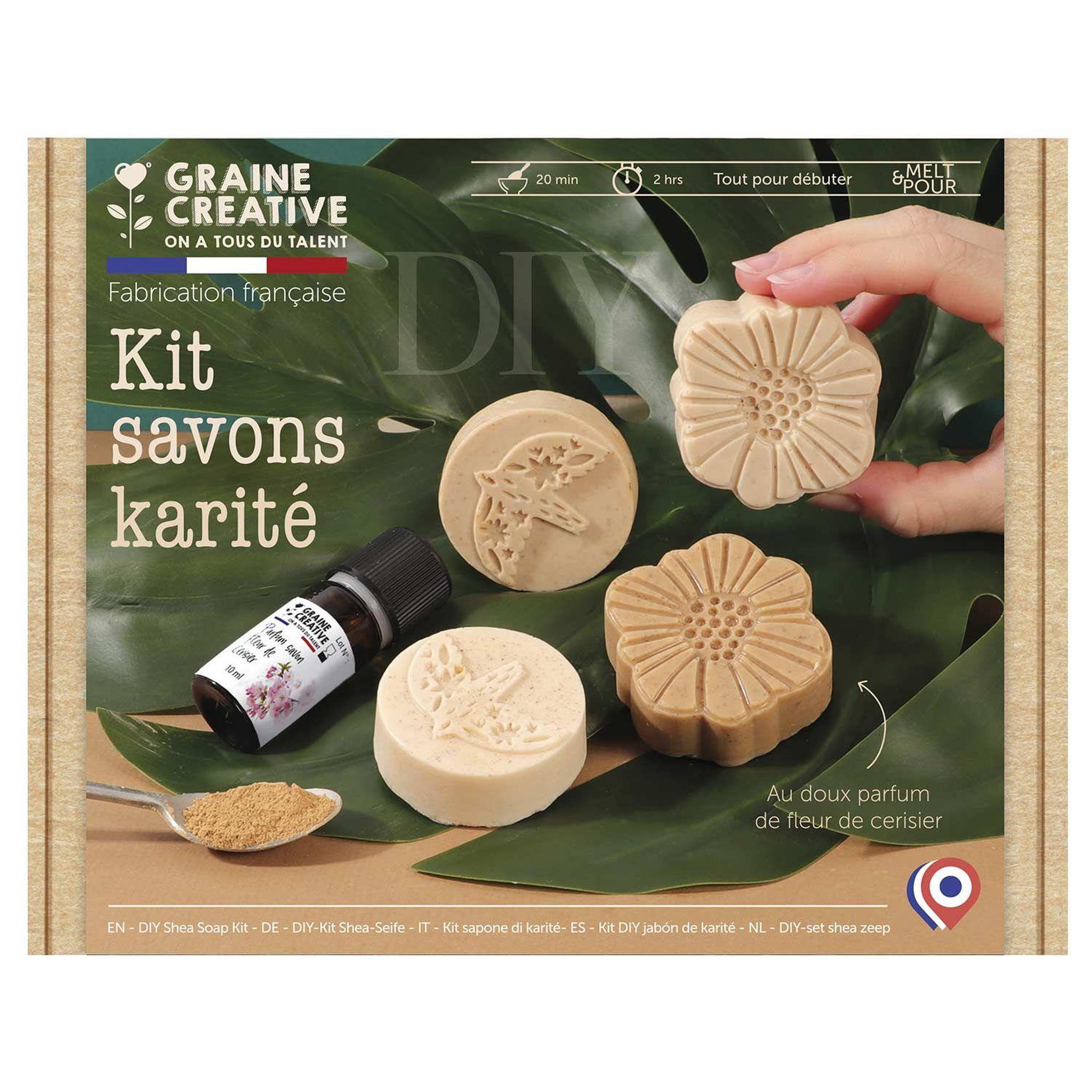 Voir la diapositive 6 : Graine créative Coffret DIY savons au karité