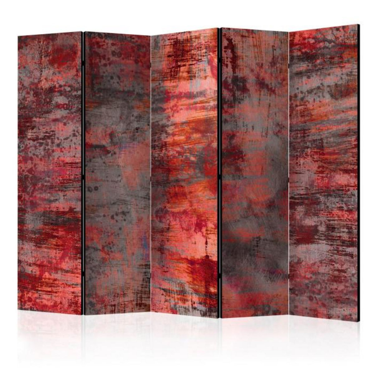 Paris Prix Paravent 5 Volets  Red Metal  172x225cm