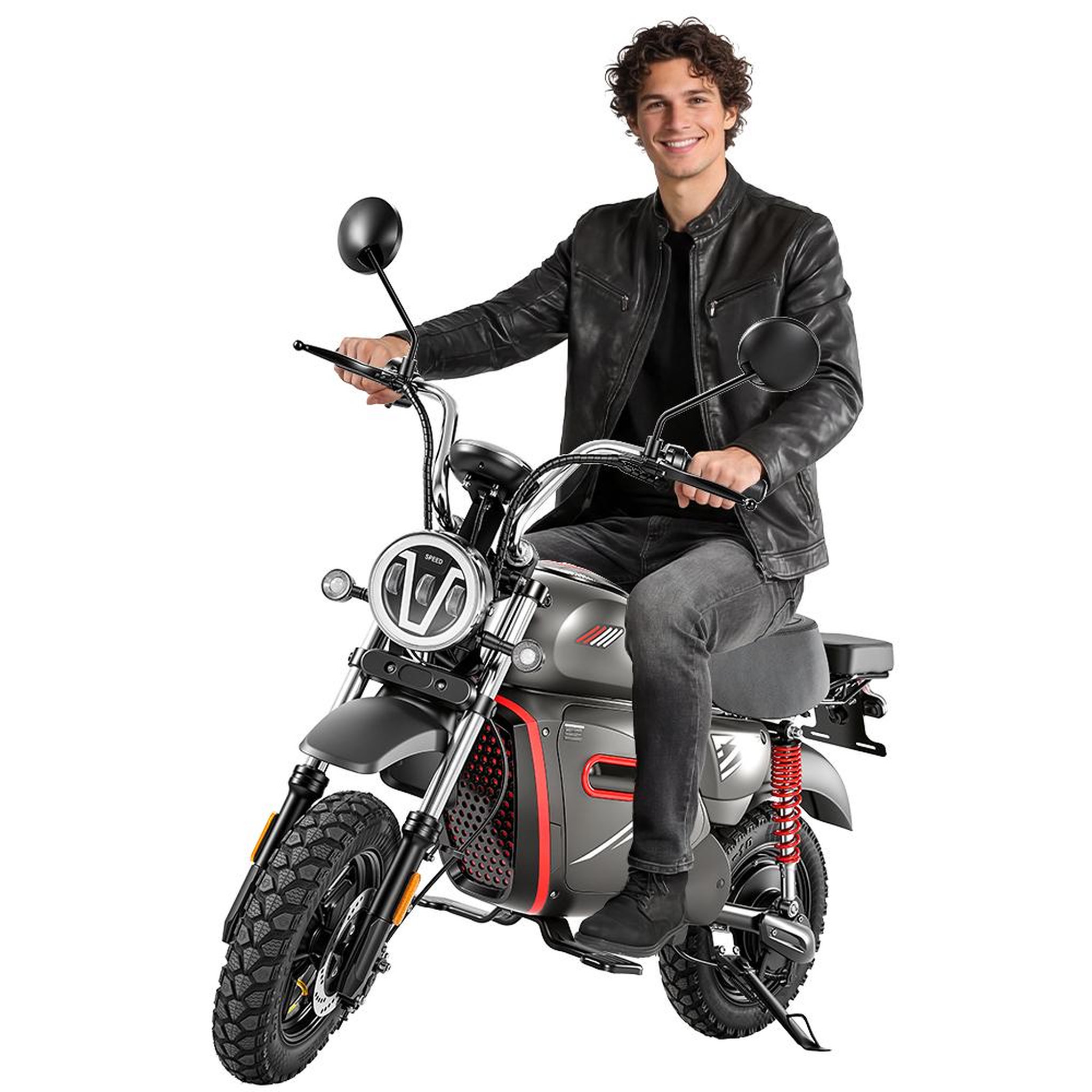 Voir la diapositive 5 : ISCOOTER Trottinette électrique iScooter Y18 – Pneus tout-terrain de 15 pouces, batterie 48 V 20 Ah, déverrouillage NFC