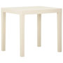 Voir la diapositive 1 : VIDAXL Table de jardin Blanc 79x65x72 cm Plastique