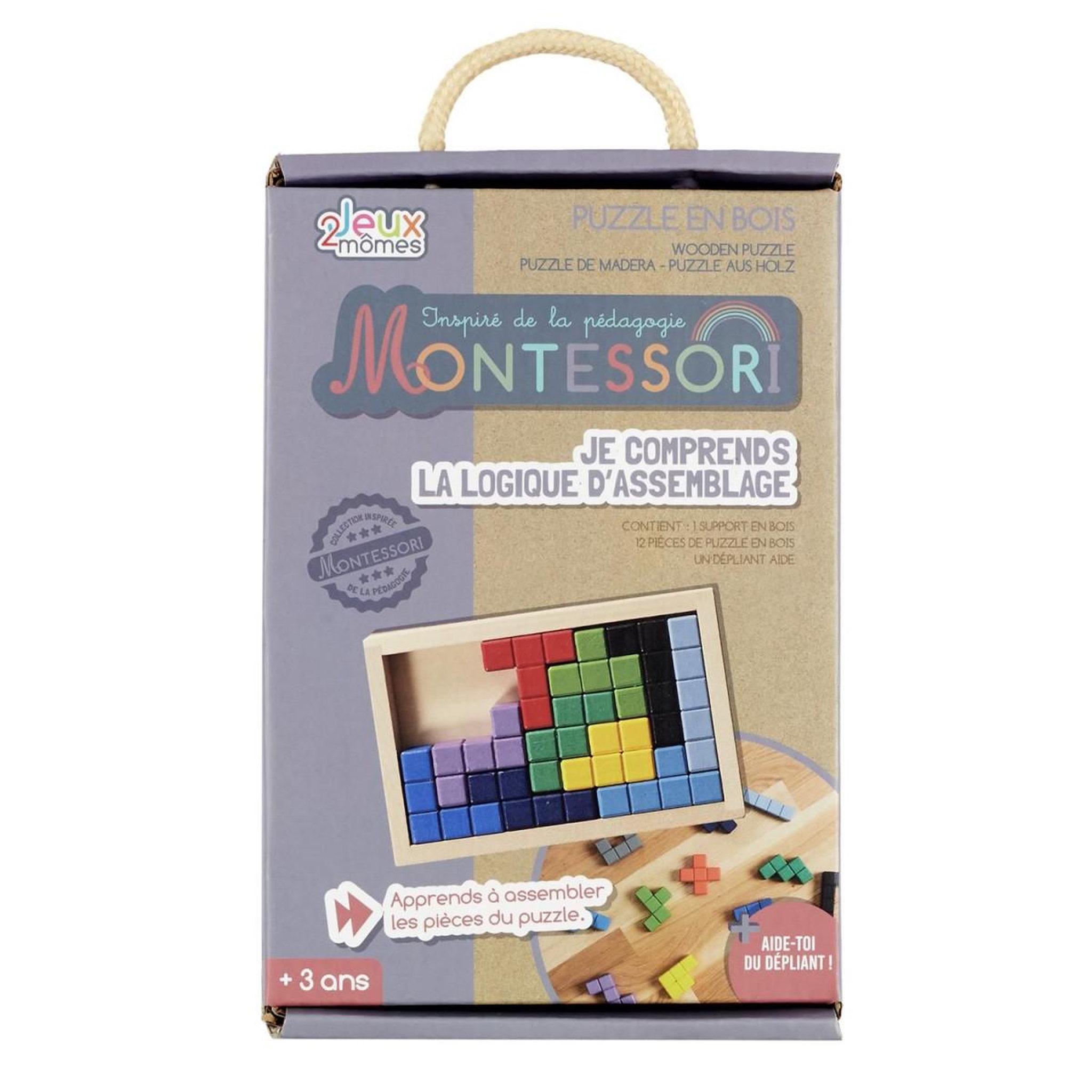 Voir la diapositive 1 : Jeux 2 momes Jeu éducatif  je comprends la logique  18cm multicolore