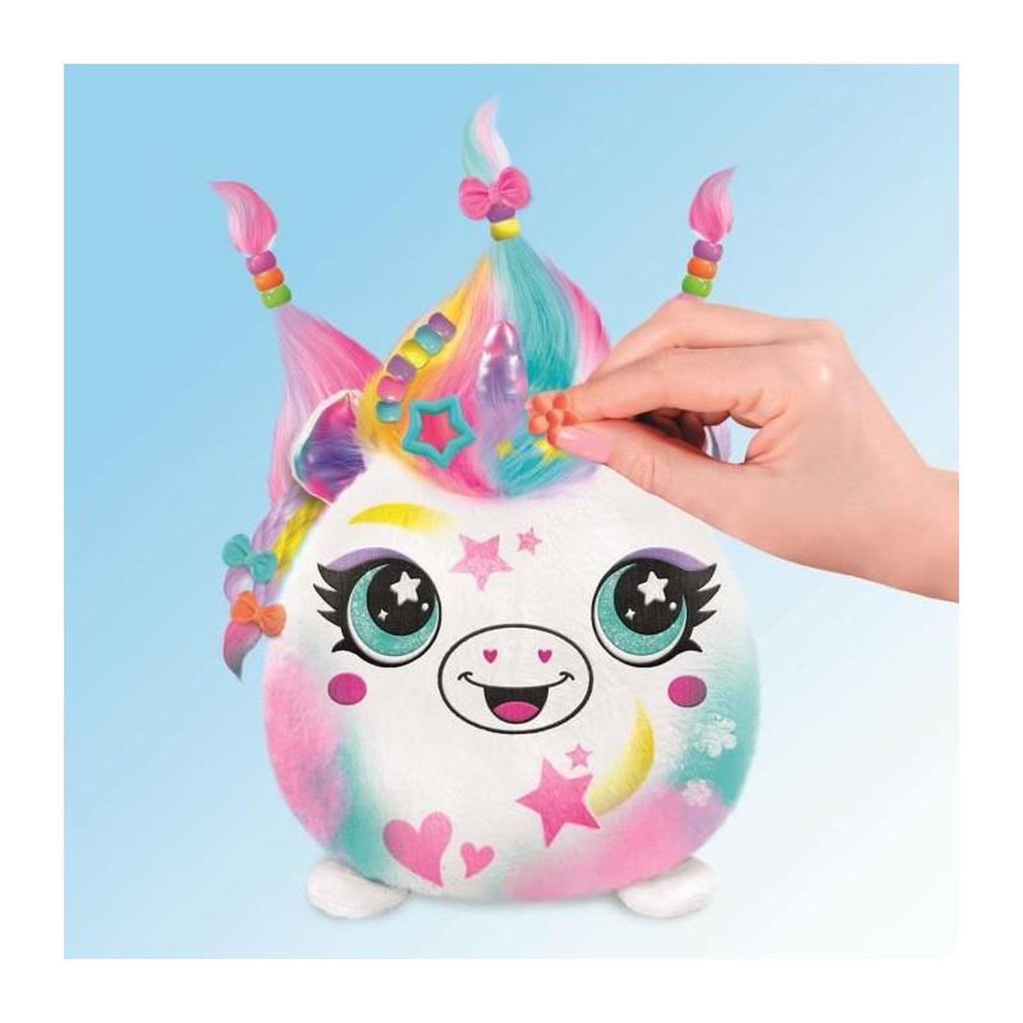 Voir la diapositive 5 : Canal Toys Canal Toys - Airbrush Plush - Peluche Squishy Hair'iffic  a coiffer et décorer avec spray électronique, feutres, -AIR 040- a